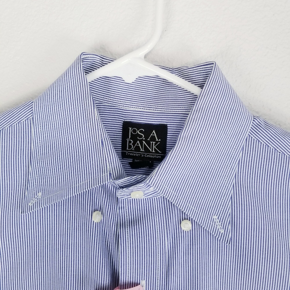 Jos. A. Bank Men's 15 - 32 Blue Pin Stripes